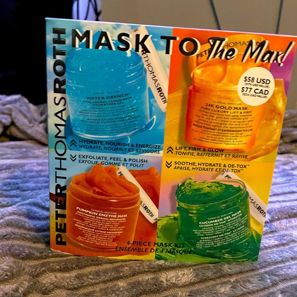 Peter Thomas Roth Mask to the Max set of 4 brand new unopened